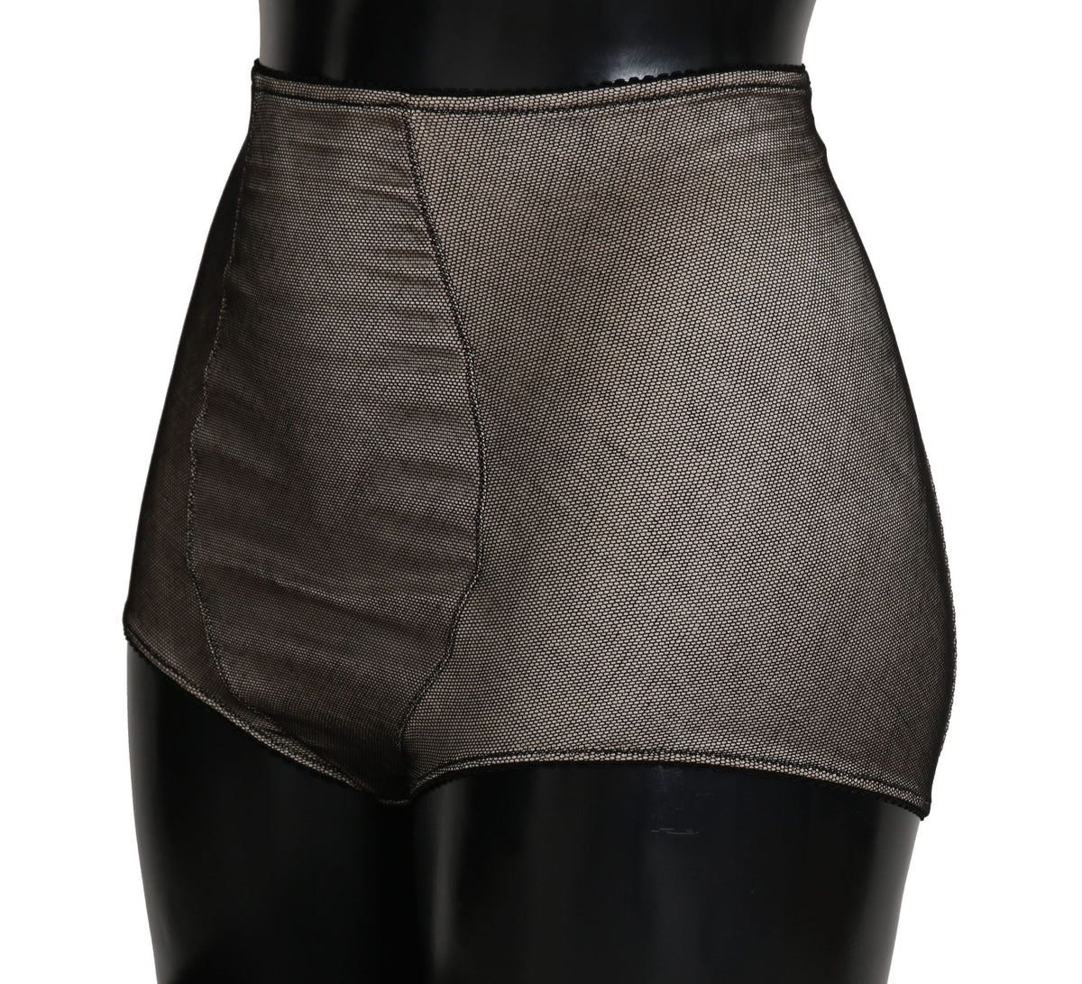 Dolce &amp; Gabbana Culottes en dentelle noire sur fond beige