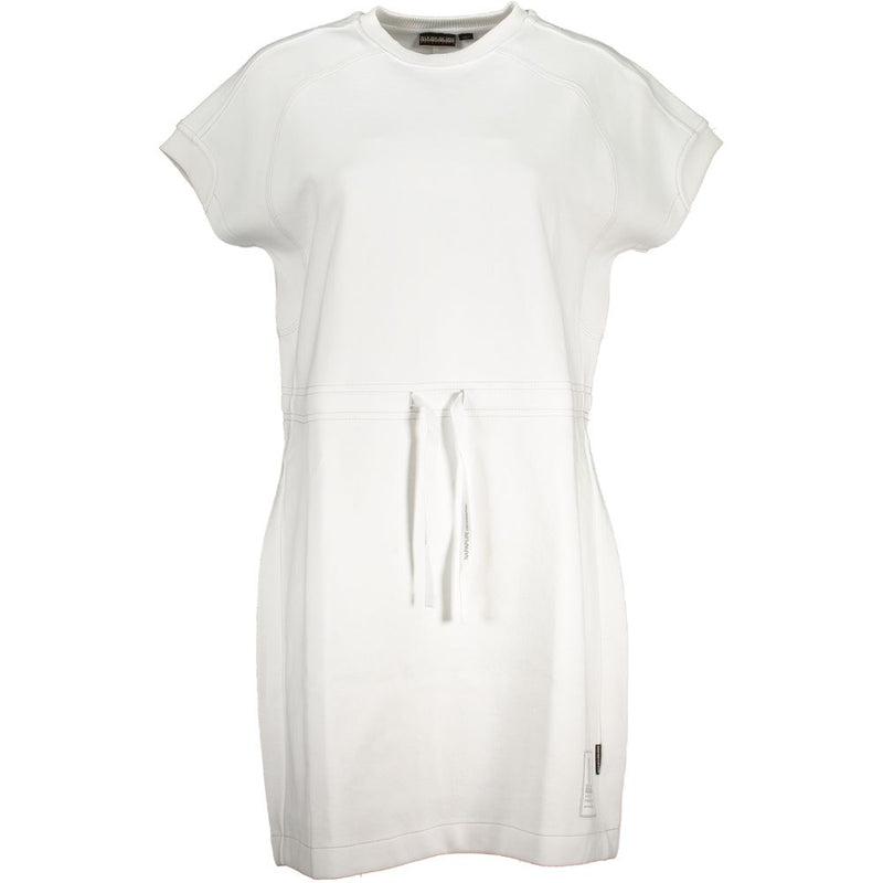 Napapijri White Cotton Dress - Stylish Comfort for Women