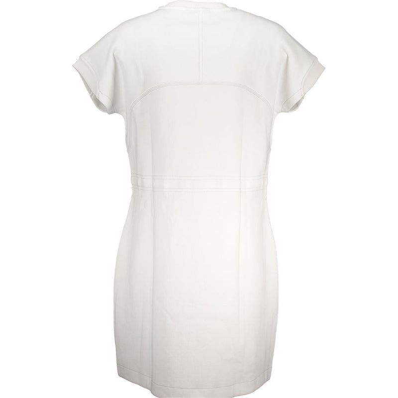 Napapijri White Cotton Dress - Stylish Comfort for Women