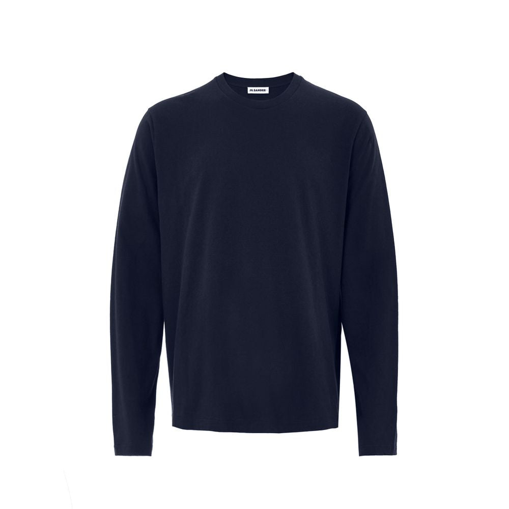 Jil Sander, chemise longue en coton bleu