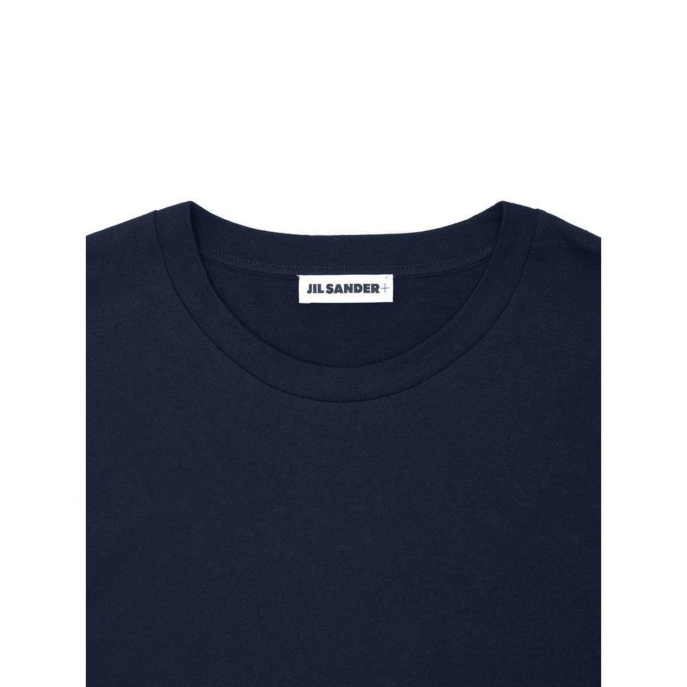 Jil Sander, chemise longue en coton bleu