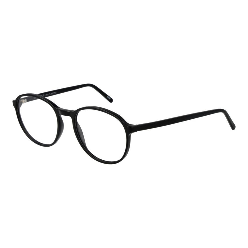 Andy Wolf Black Unisex Glasses Frame - Stylish Panto Design