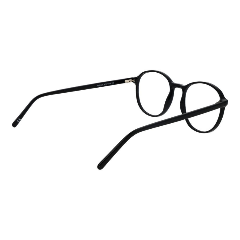 Andy Wolf Black Unisex Glasses Frame - Stylish Panto Design