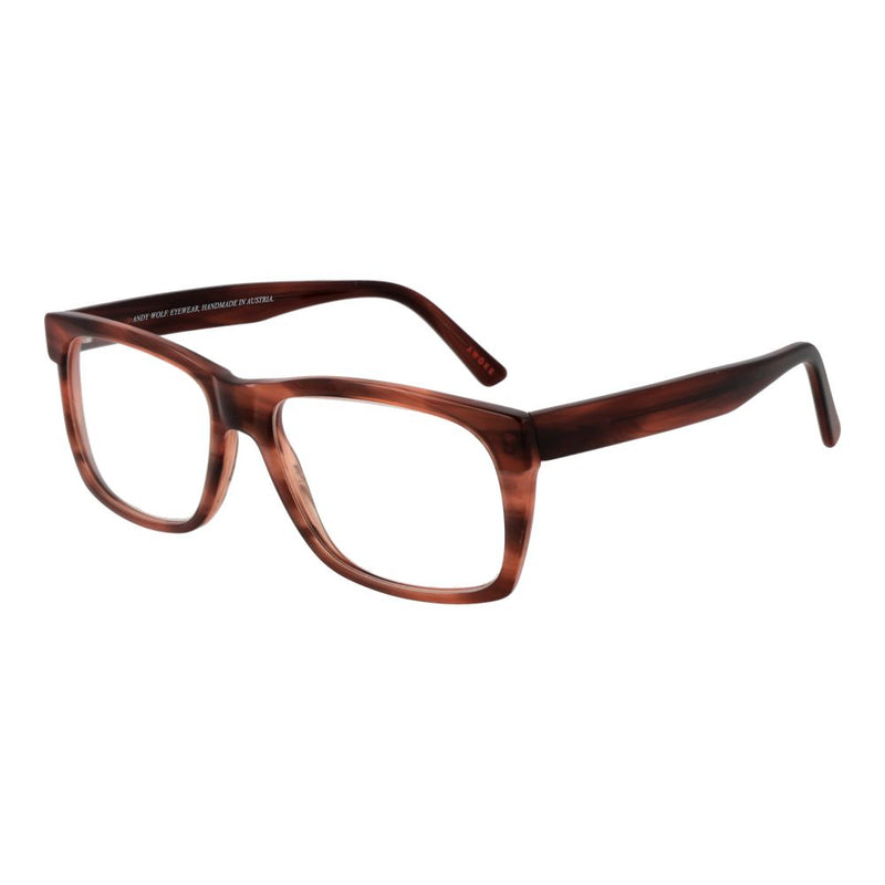 Andy Wolf Brown Unisex Glasses Frame - Stylish Acetate Design