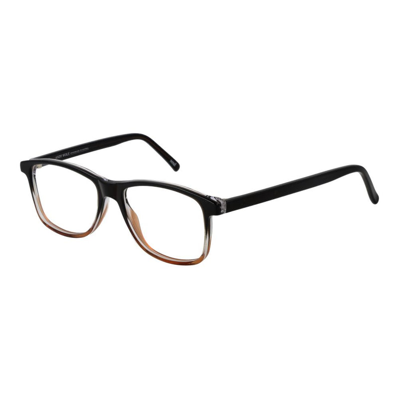 Andy Wolf Brown Unisex Glasses Frame - Stylish Rectangle Design