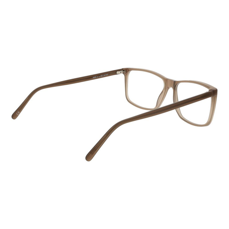 Monture de lunettes unisexes marron Andy Wolf - Design rectangulaire élégant