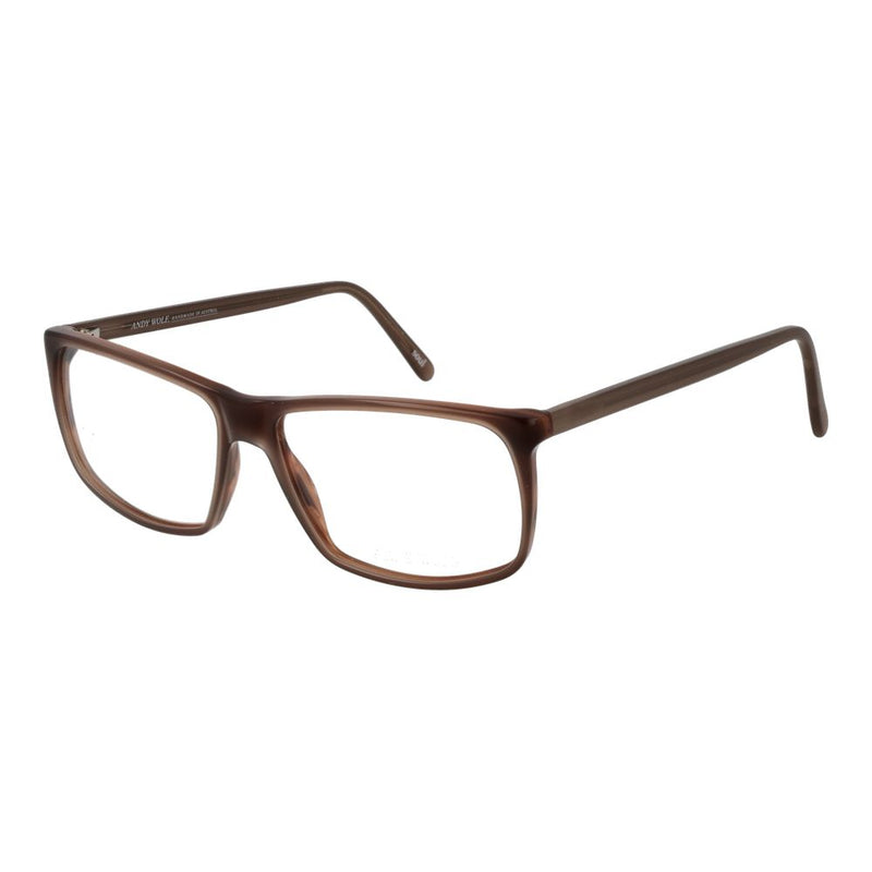 Monture de lunettes unisexes marron Andy Wolf - Design en acétate élégant