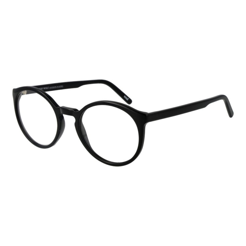 Andy Wolf Black Unisex Glasses Frame - Élégance et Style