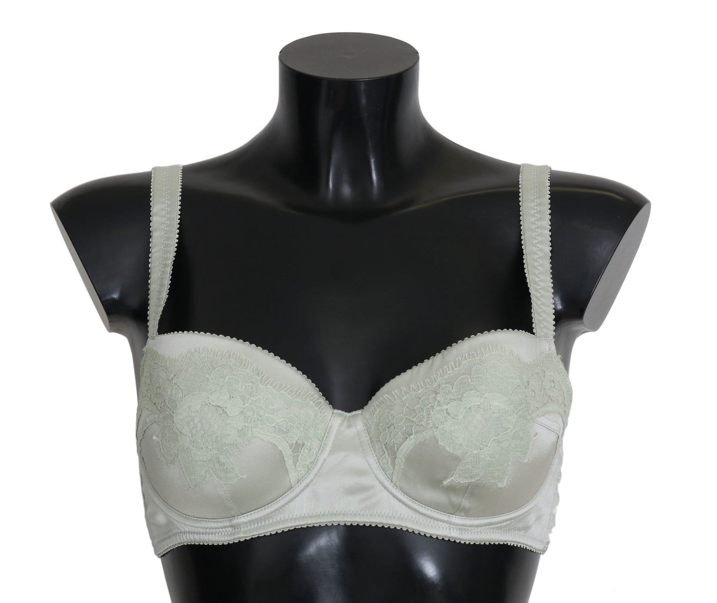 Dolce & Gabbana Soutien-gorge Balconcino vert en dentelle florale