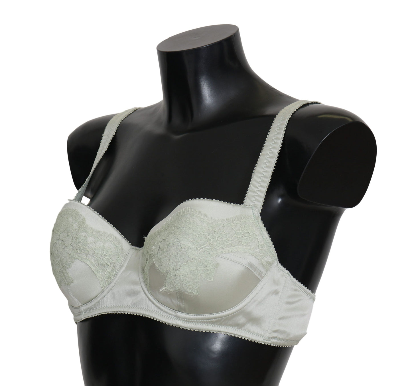 Dolce & Gabbana Soutien-gorge Balconcino vert en dentelle florale
