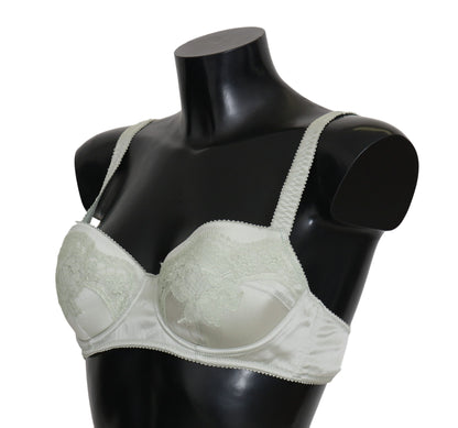 Dolce & Gabbana Soutien-gorge Balconcino vert en dentelle florale