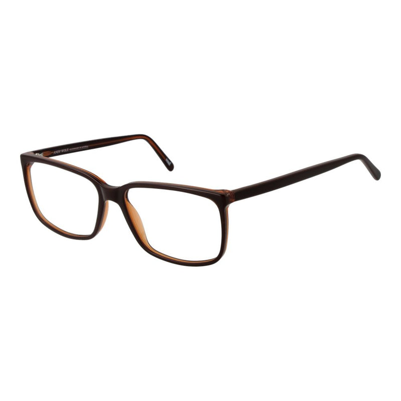 Monture de lunettes unisexes Andy Wolf Brown - Design en acétate élégant