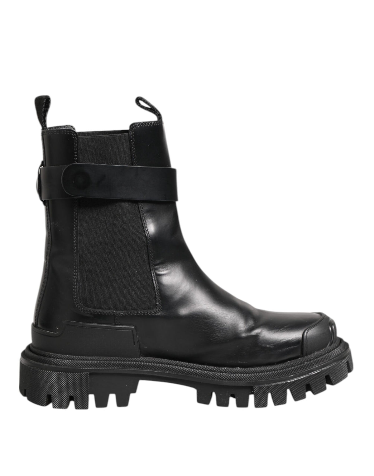 Dolce & Gabbana Black Gold DG Logo Trekking Calf Boots