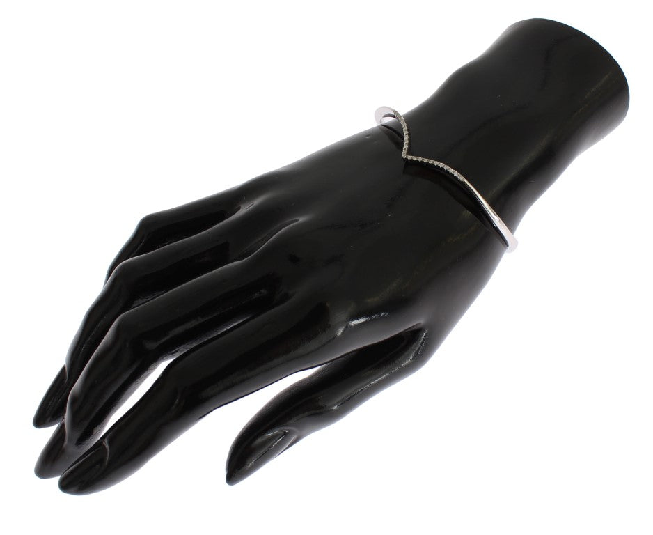 Bracelet jonc Nialaya Skyfall en argent 925 et zircones cubiques