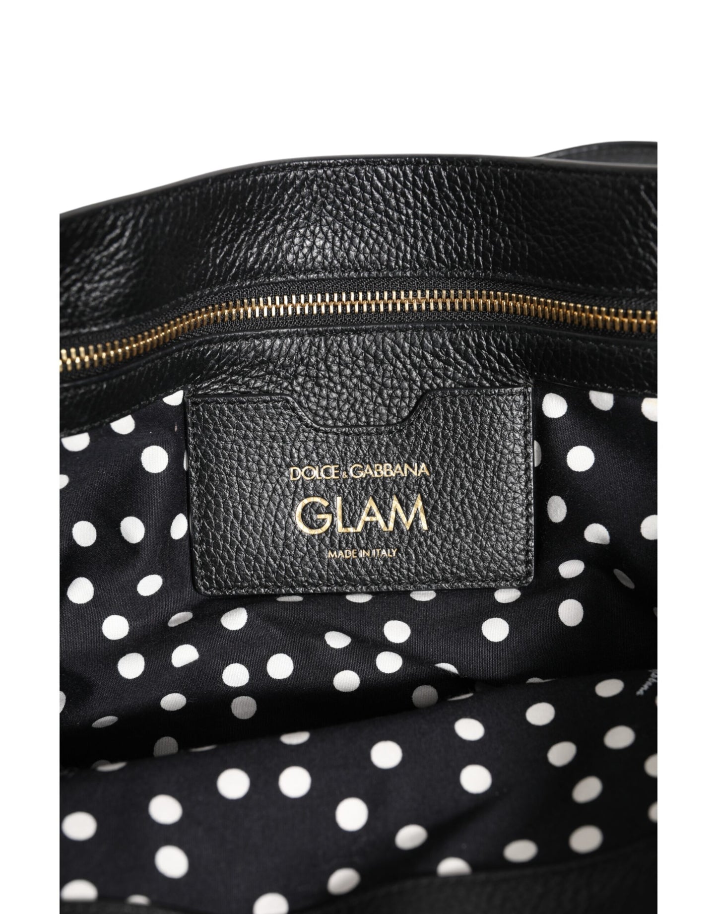 Dolce & Gabbana Bruine Luipaard GLAM Leren Logo Plaque Tote Bag