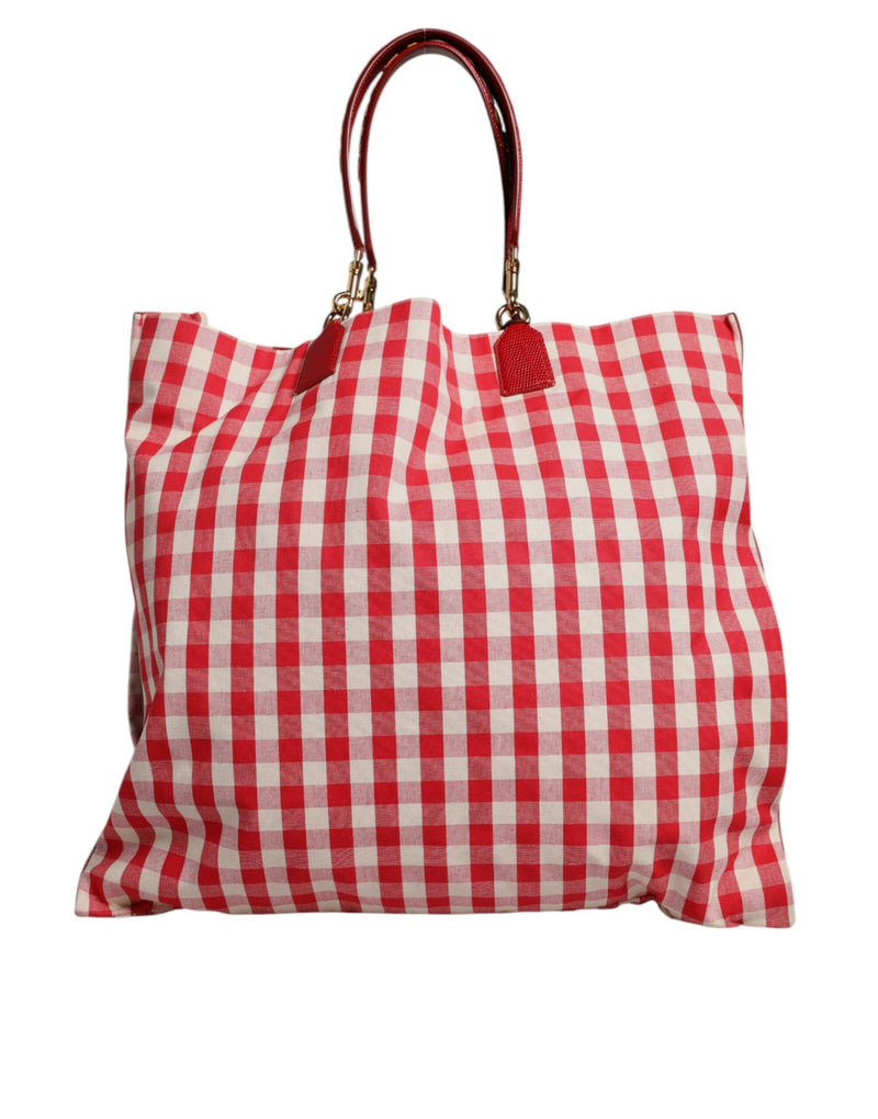 Dolce & Gabbana Red I Love Pizza Rhinestone Tote Bag