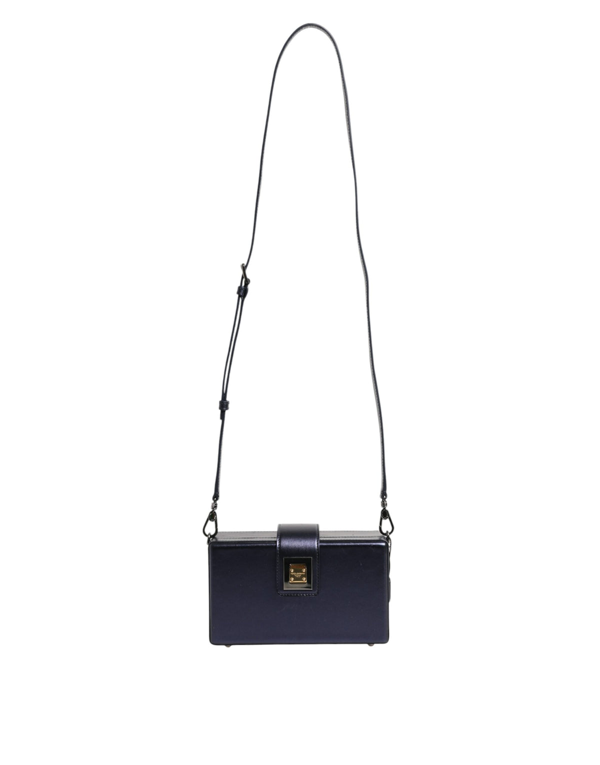 Sac à bandoulière Dolce & Gabbana DG BOX en cuir d'agneau bleu