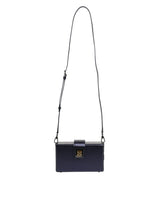 Sac à bandoulière Dolce & Gabbana DG BOX en cuir d'agneau bleu