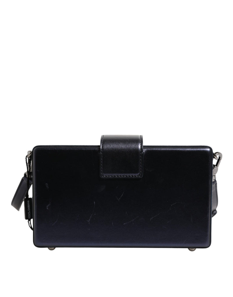 Dolce & Gabbana Blue DG BOX Lambskin Leather Crossbody Bag