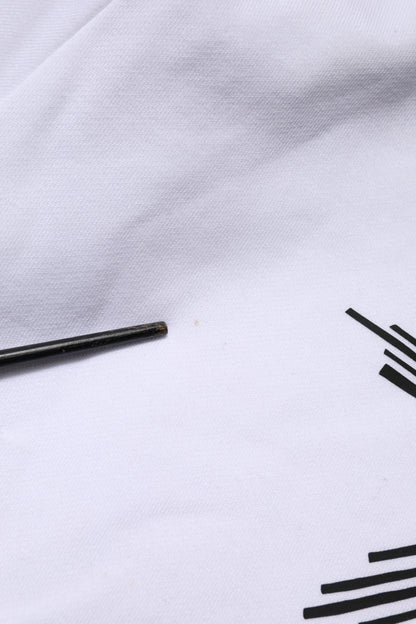 Dolce & Gabbana wit sweatshirt met capuchon en het symbool van het Heilig Hart