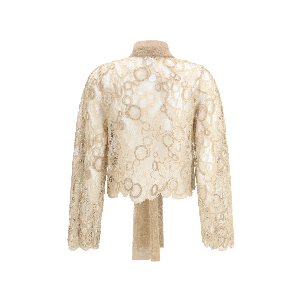 Chemise courte en dentelle de Fabiana Filippi