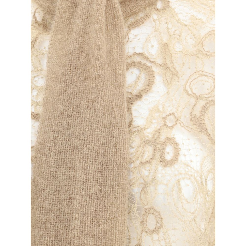 Chemise courte en dentelle de Fabiana Filippi