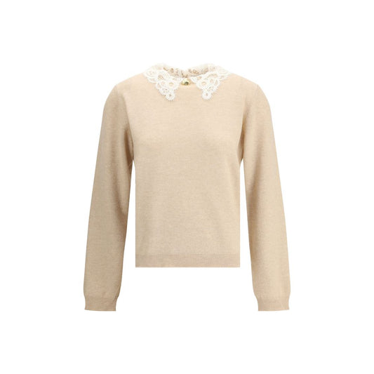 Pull col en dentelle de Fabiana Filippi