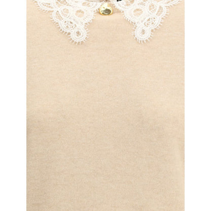 Pull col en dentelle de Fabiana Filippi