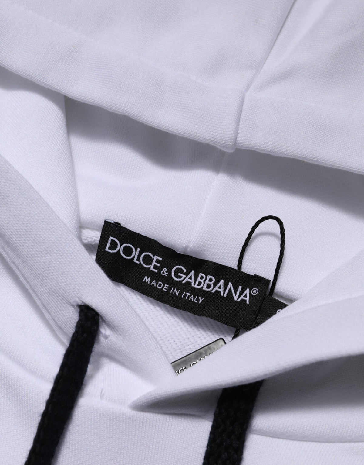 Sweat à capuche blanc à motif Sacré-Cœur de Dolce &amp; Gabbana