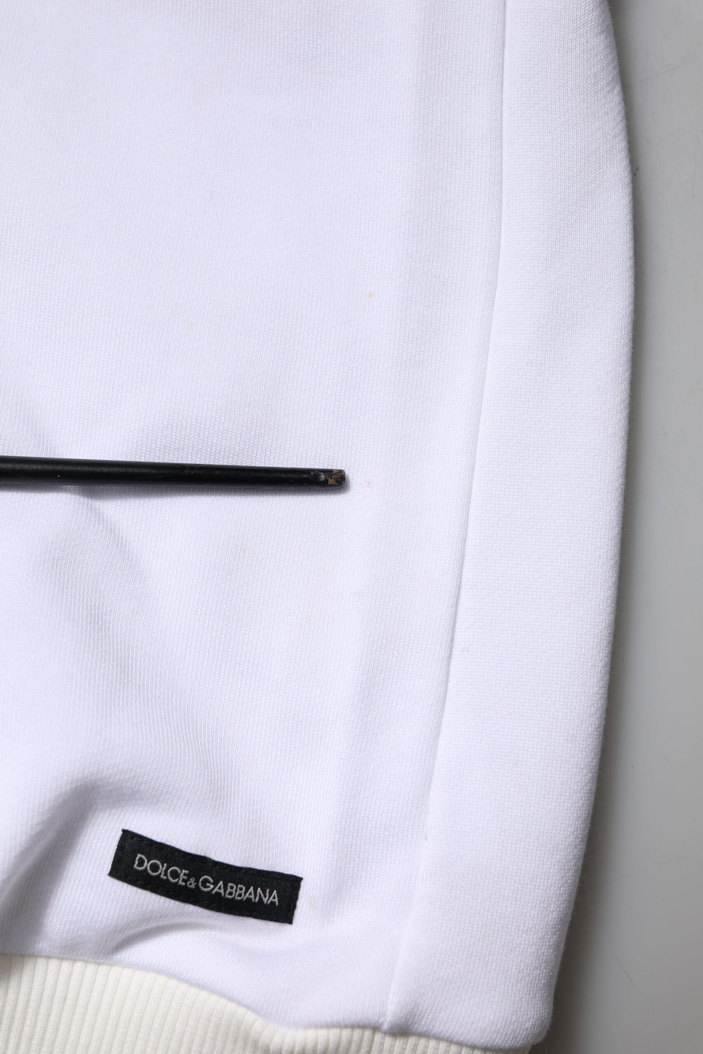 Dolce & Gabbana wit sweatshirt met capuchon en het symbool van het Heilig Hart