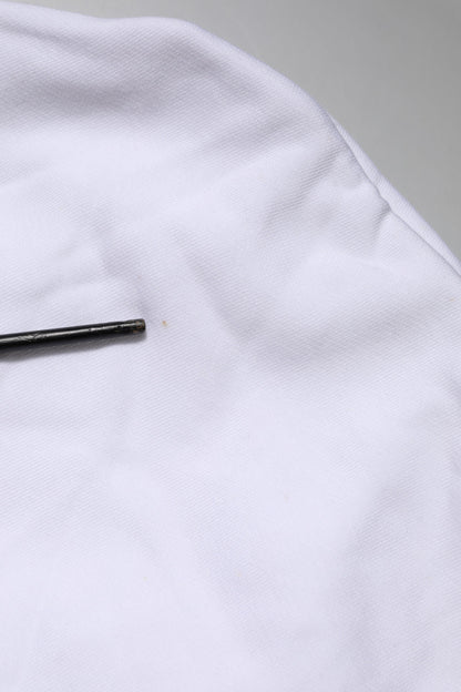 Dolce & Gabbana wit sweatshirt met capuchon en het symbool van het Heilig Hart