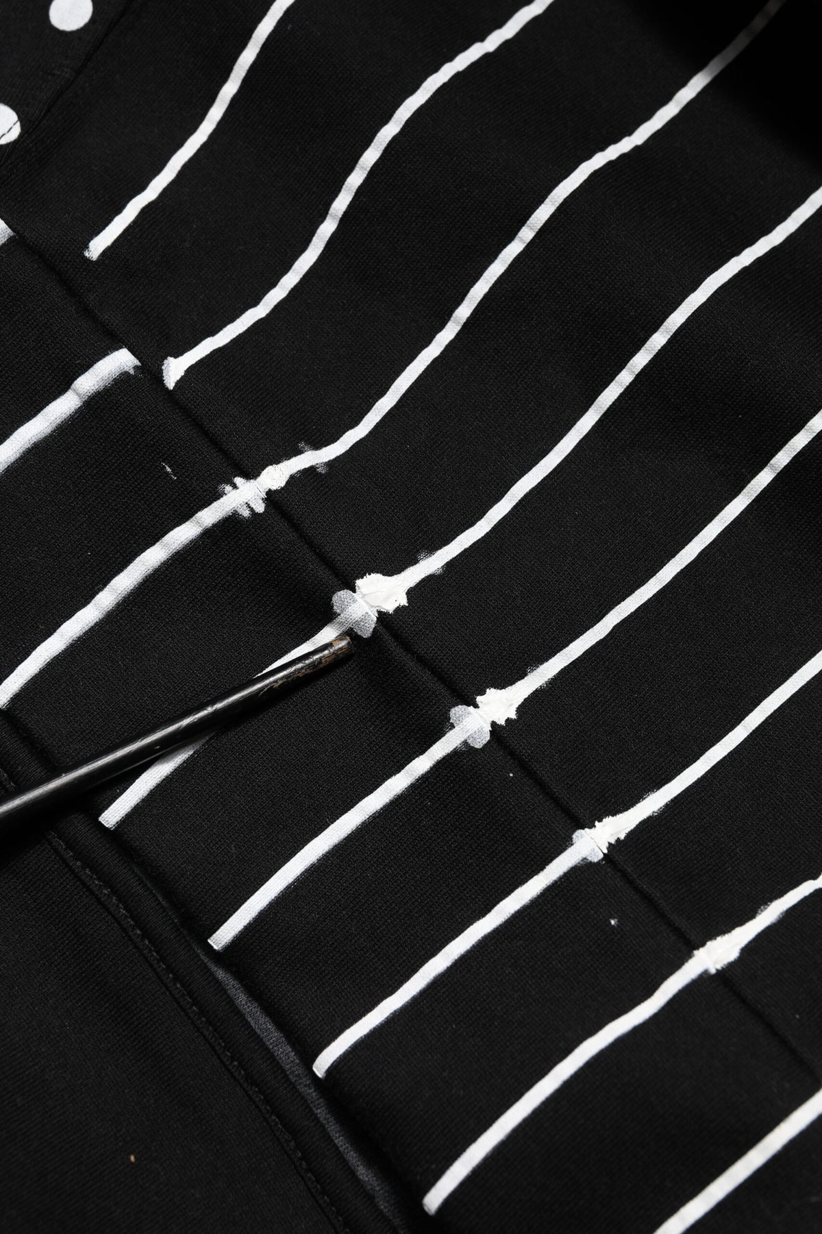 Sweat à capuche homme noir à rayures Dolce &amp; Gabbana