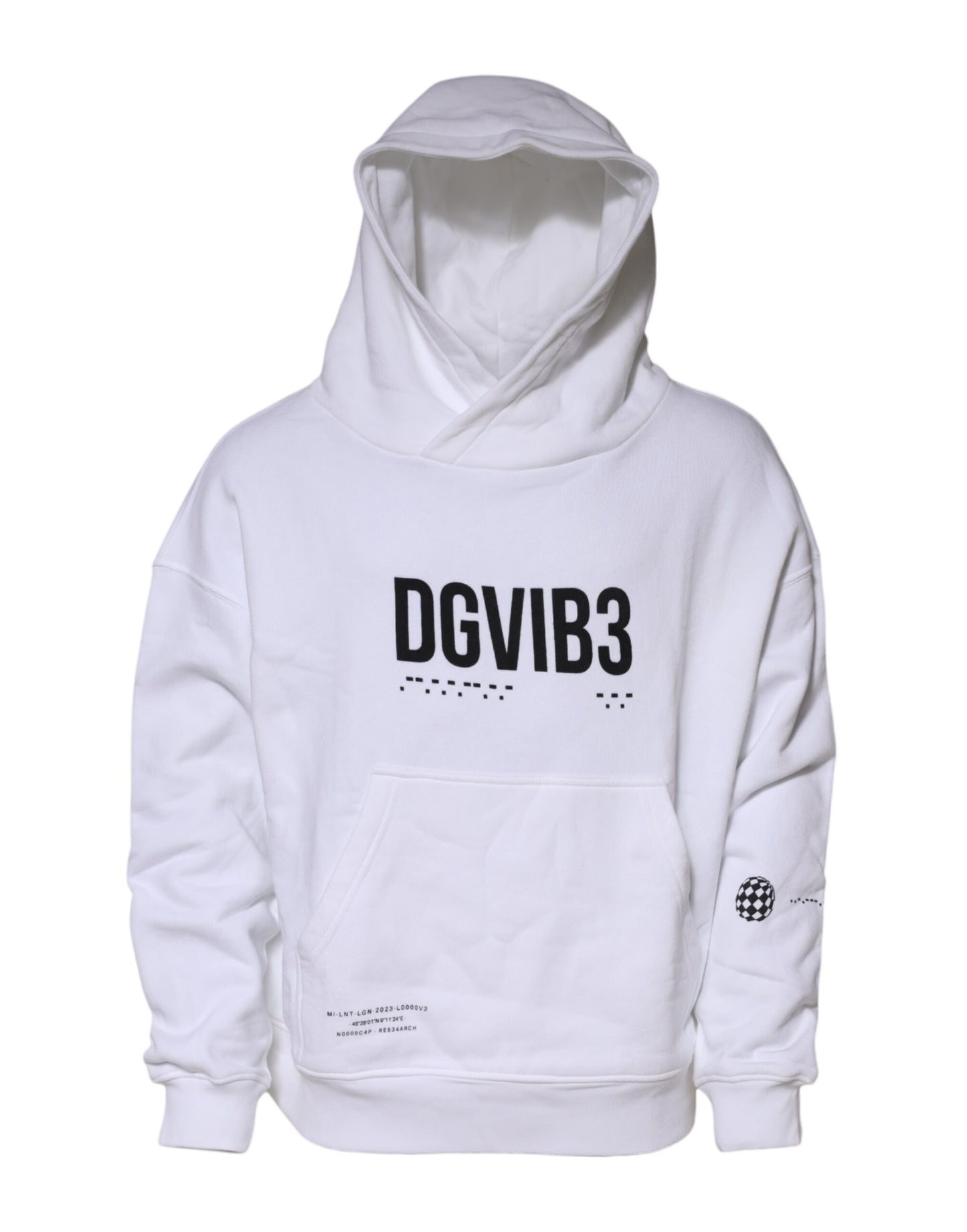 Sweat à capuche homme blanc DG Vib3 de Dolce &amp; Gabbana