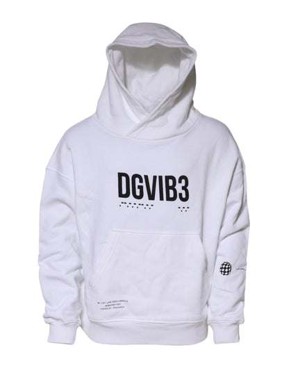 Sweat à capuche homme blanc DG Vib3 de Dolce &amp; Gabbana