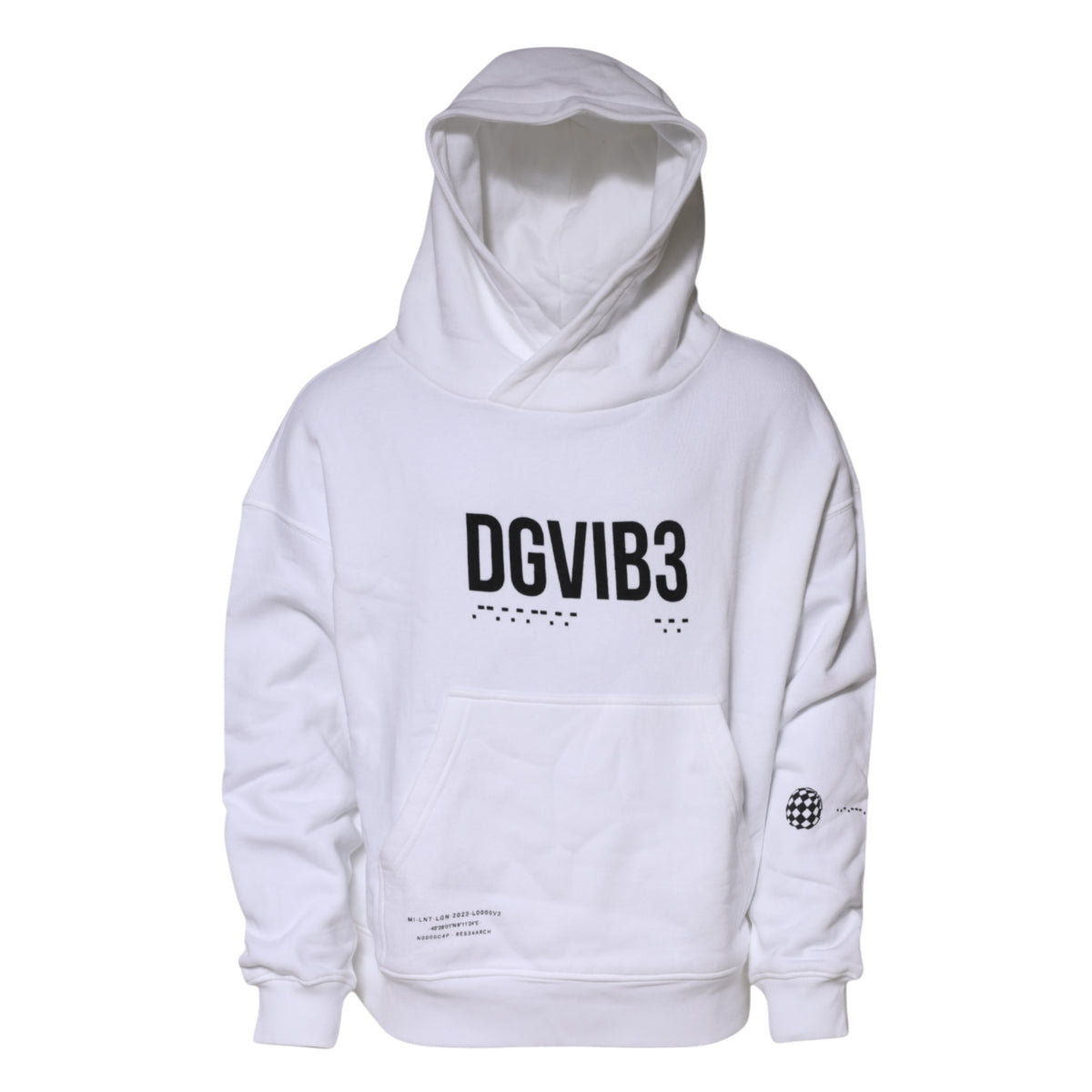 Sweat à capuche homme blanc DG Vib3 de Dolce &amp; Gabbana