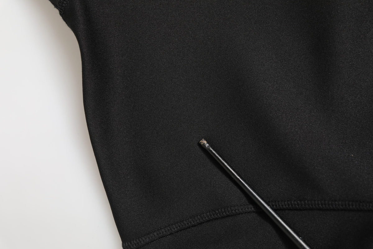 Pull col montant en polyester noir de Dolce &amp; Gabbana