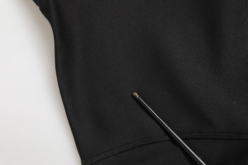 Dolce & Gabbana Black Polyester Turtleneck Pullover Sweater