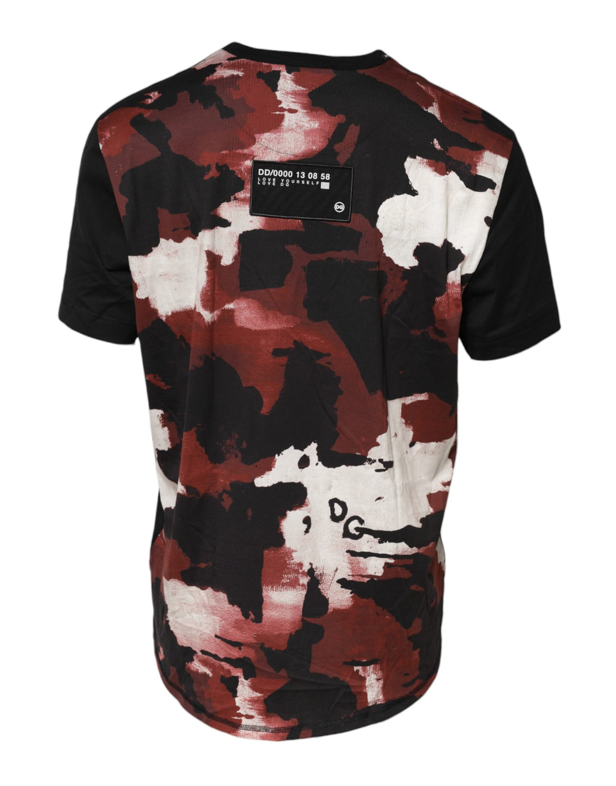 T-shirt à col rond multicolore à motif camouflage de Dolce &amp; Gabbana