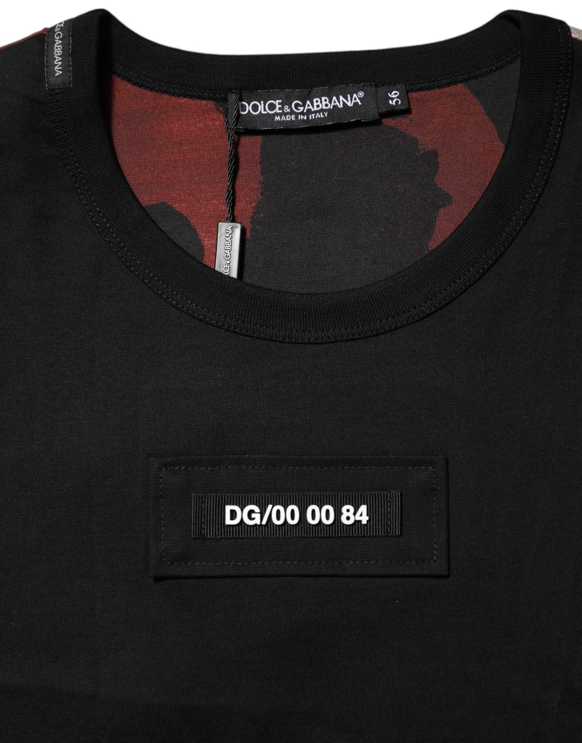T-shirt à col rond multicolore à motif camouflage de Dolce &amp; Gabbana