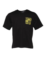 T-shirt en coton noir à col rond minimaliste de Dolce &amp; Gabbana
