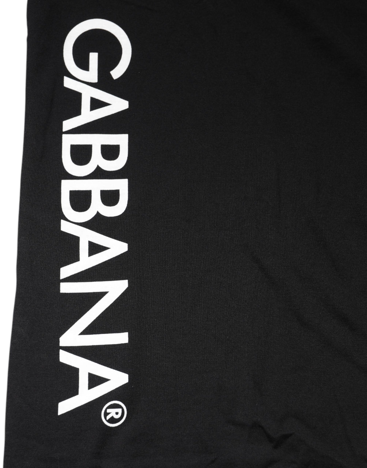 T-shirt Dolce &amp; Gabbana noir à logo imprimé en coton pour homme, col rond
