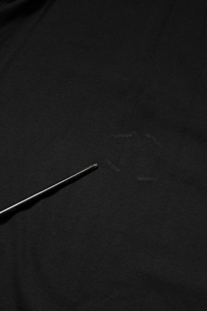 Dolce & Gabbana Black Embossed Logo Cotton Crew Neck T-shirt