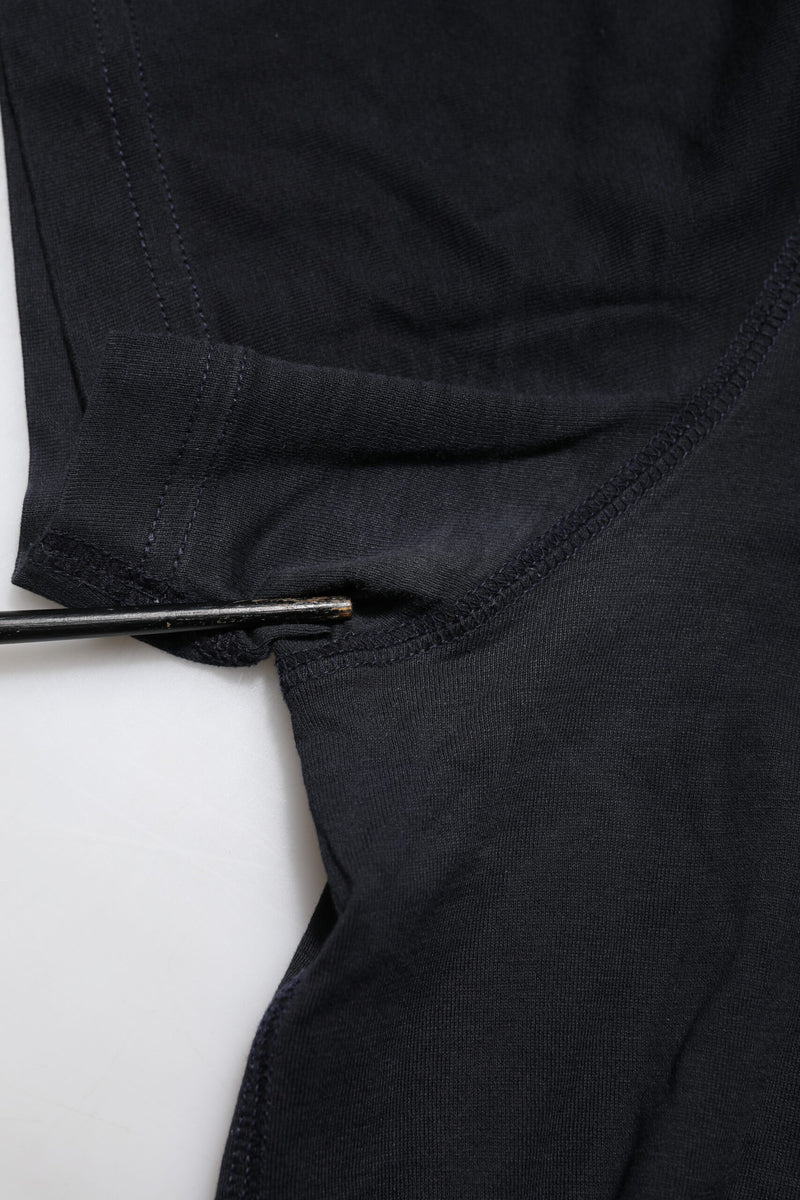 Dolce &amp; Gabbana T-shirt met ronde hals van katoen, donkerblauw met logo-plaatje.