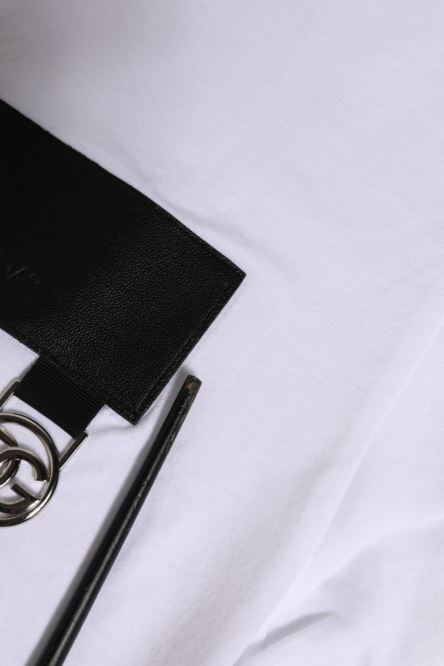 Dolce & Gabbana White Logo Crew Neck Short Sleeves T-shirt