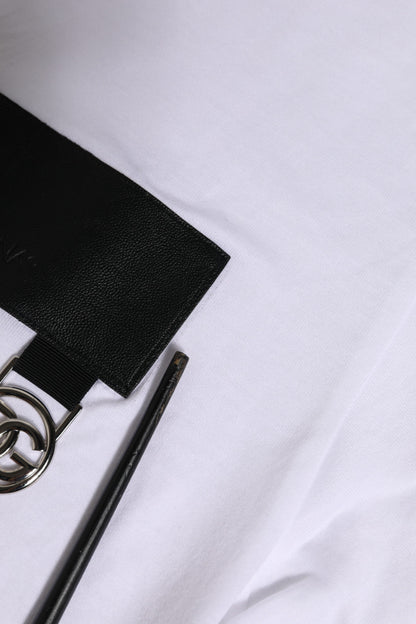 Dolce & Gabbana White Logo Crew Neck Short Sleeves T-shirt