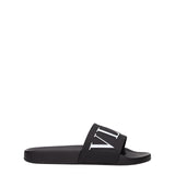 Valentino Garavani Black Cotton Slippers - Élégance et Confort