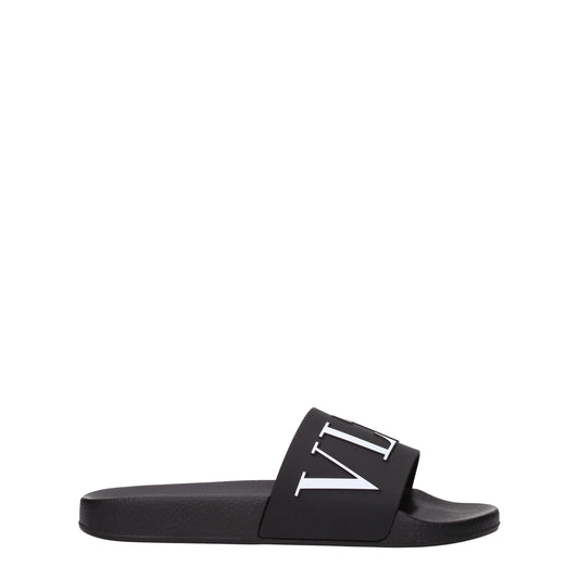 Valentino Garavani Black Cotton Slippers - Élégance et Confort