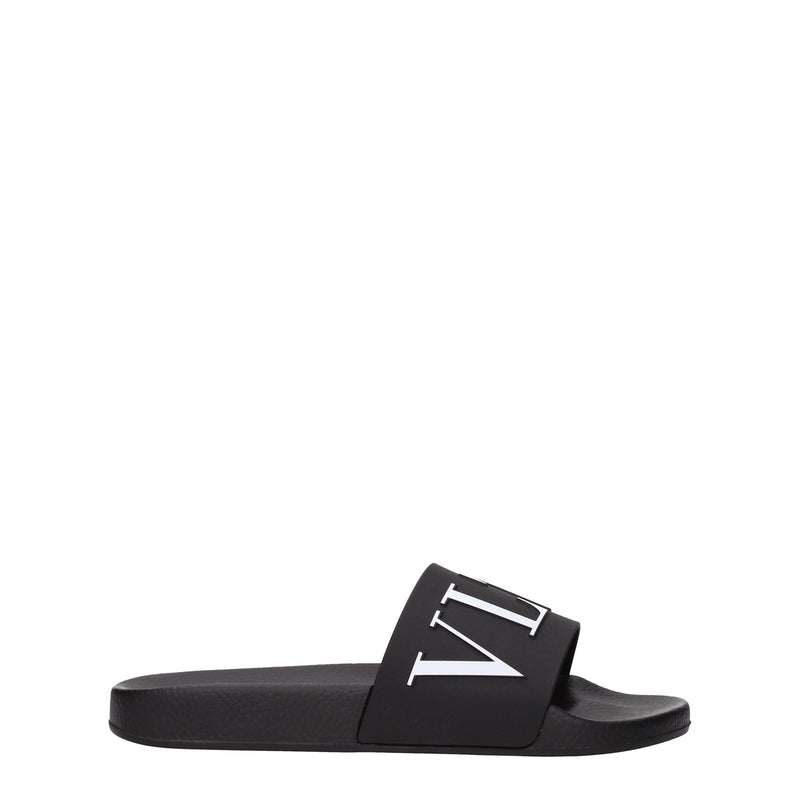 Valentino Garavani Black Cotton Slippers - Élégance et Confort