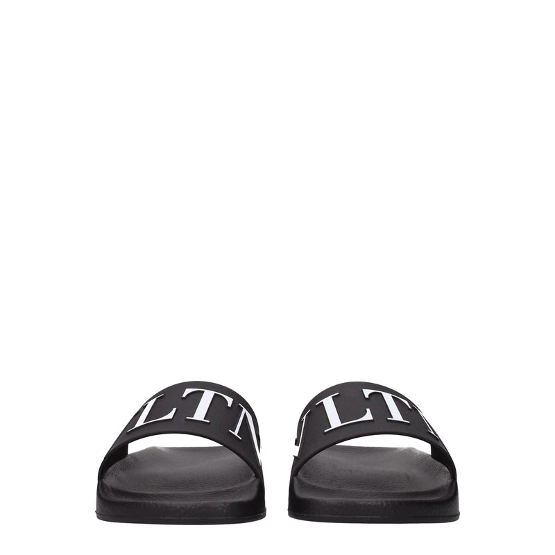 Valentino Garavani Black Cotton Slippers - Élégance et Confort