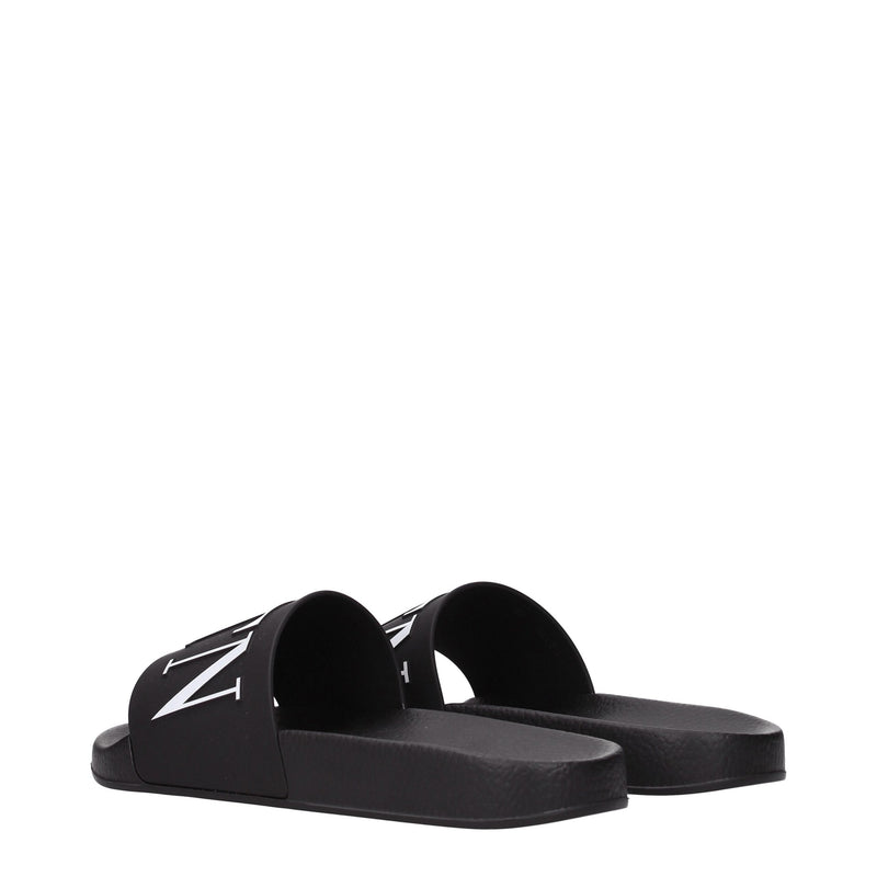 Valentino Garavani Black Cotton Slippers - Élégance et Confort